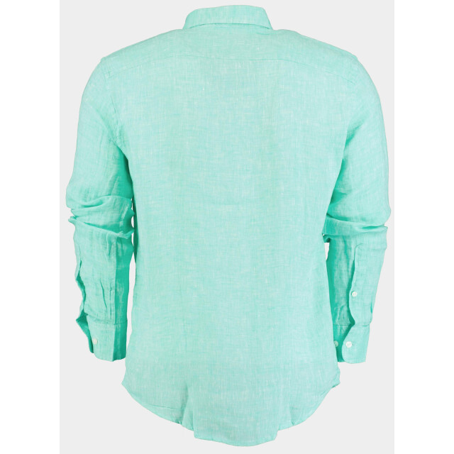 Blue Coast Casual hemd lange mouw 100% linnen, regular fit 118l/0045 verde 184884 large