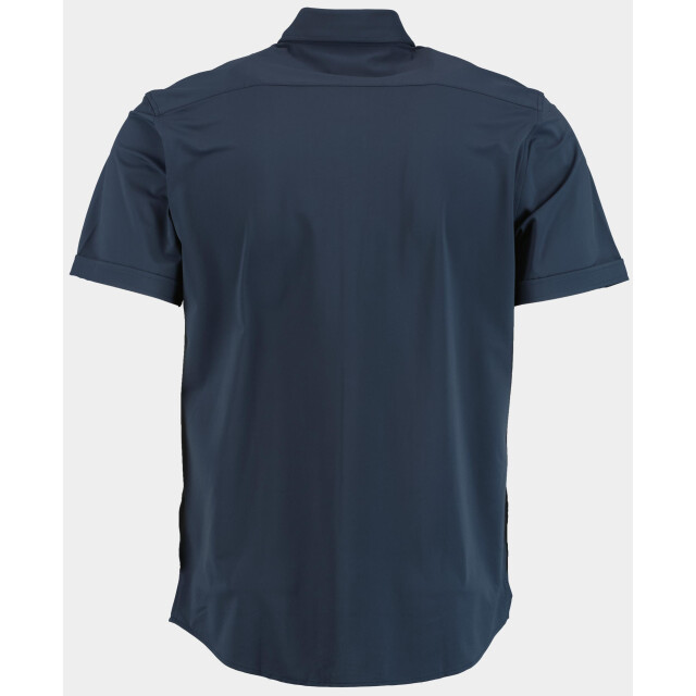 Bos Bright Blue Casual hemd lange mouw tecnical shirt lm 42570025a/220 navy 190998 large