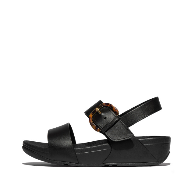 FitFlop Lulu resin-buckle leather back-strap sandals JE7 large