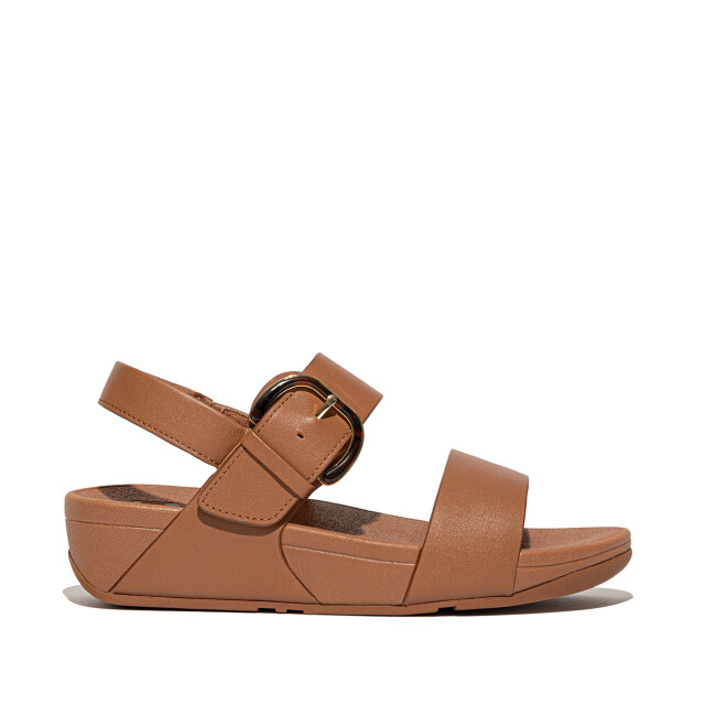 FitFlop Lulu resin-buckle leather back-strap sandals JE7 large