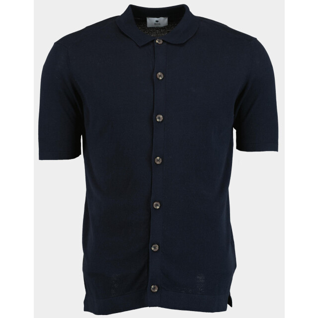 Bos Bright Blue Polo korte mouw doorgeknoopte polo 2080125/220 navy 191004 large