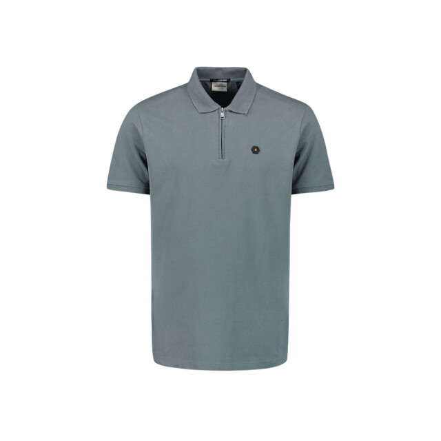 No Excess 28380422 polo zip pique garment dyed 28380422 large