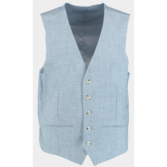 Bos Bright Blue Kostuum linnen look 3-delig sb2-block 8 nyg-h65843/l. 185073 large