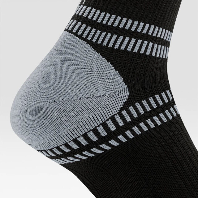 Stox running knee high socks men compressiekous heren black/black/white 070984_999-43-47 large