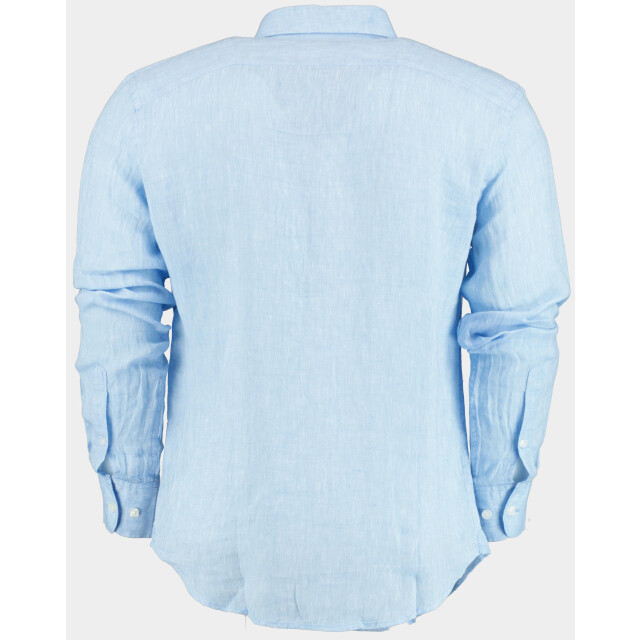 Blue Coast Casual hemd lange mouw 100% linnen, regular fit 118l/0015 celeste 184883 large