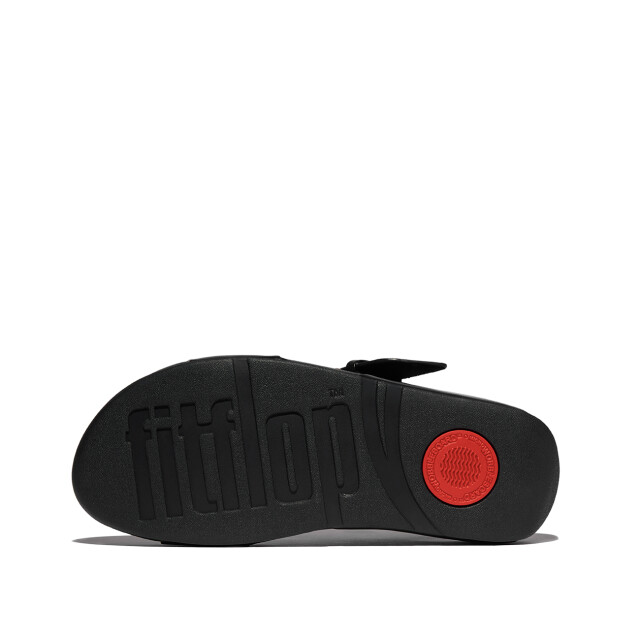 FitFlop Lulu resin-buckle leather back-strap sandals JE7 large