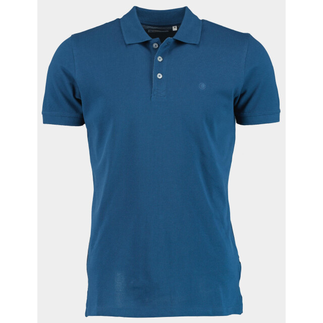 Bos Bright Blue Polo korte mouw piqué donker new lobra/4211 184837 large