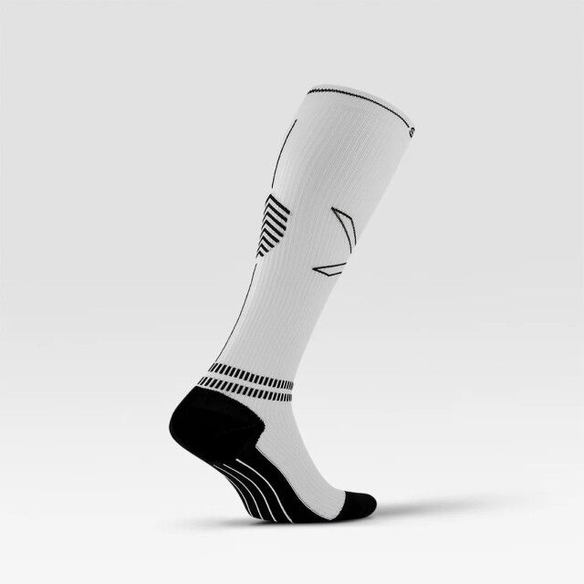 Stox sports knee high socks men compressiekous heren wit-zwart 070980_109-43-47 large