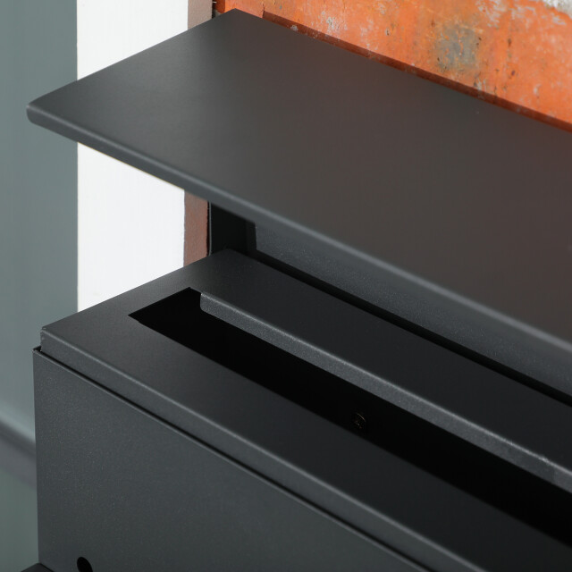 4goodz Wandbrievenbus post met slot en krantenvak - 3195562 large