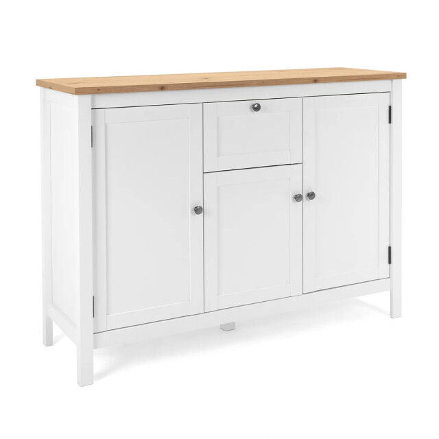 CaliCosy Buffet 3 deuren 1 lade l120 cm wit decor bergen 2931916 large