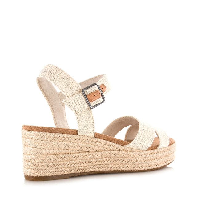 Toms audrey naturel | linnen sleehak s sandalen met hak dames 10020758 large