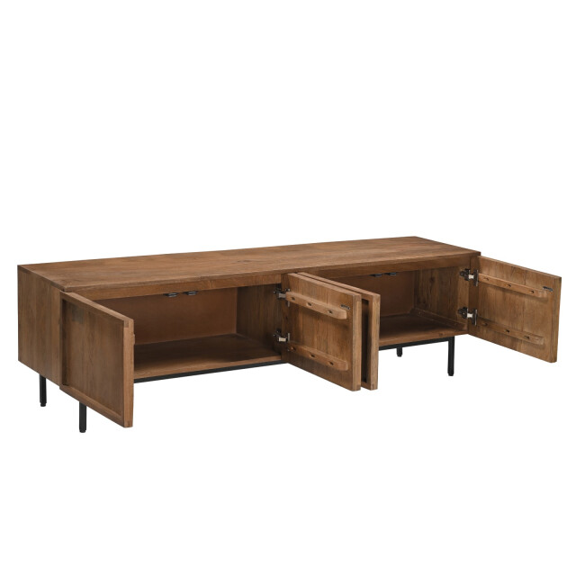 Livingfurn tv meubel elan 180x50x40 cm mangohout 2936309 large