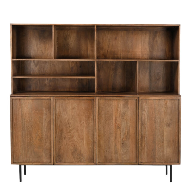Livingfurn kabinetkast elan 180x150x45 cm mangohout 2936308 large