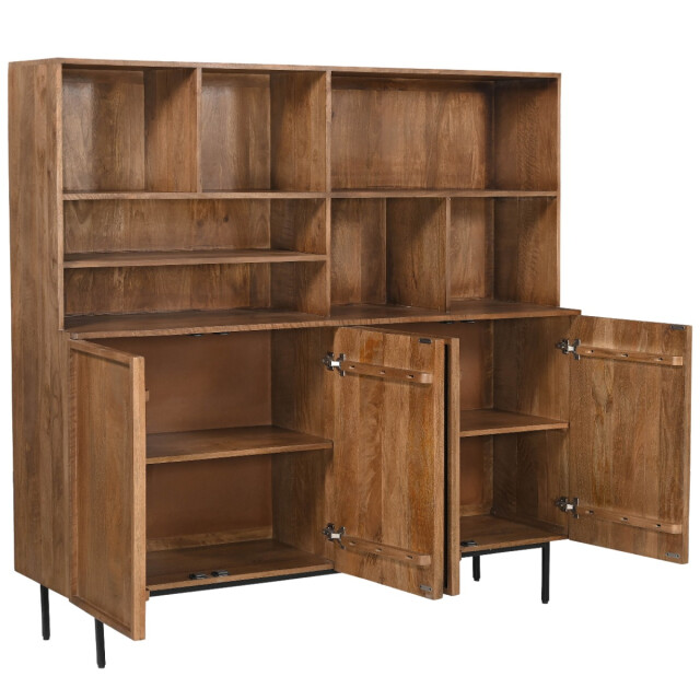 Livingfurn kabinetkast elan 180x150x45 cm mangohout 2936308 large