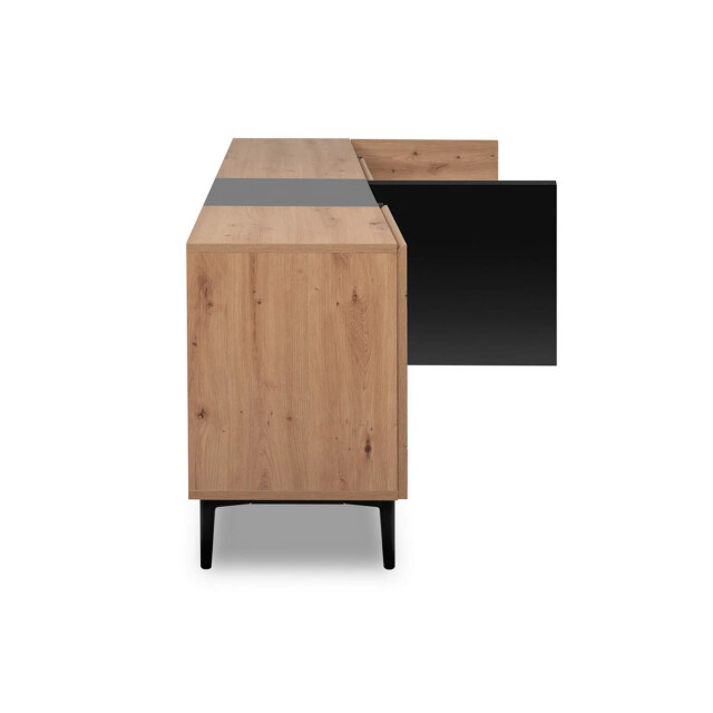 CaliCosy Buffet bas 4 deuren decor licht hout l200 cm nola 2932062 large