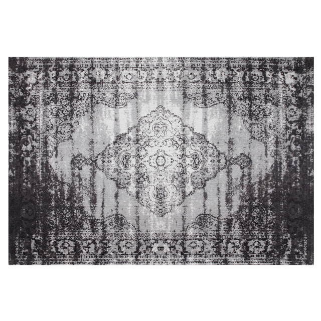 Brix vloerkleed kelly vintage black 290x200x1 katoen 2059308 large