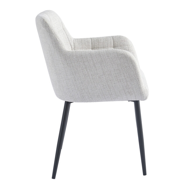 Livingfurn eetkamerstoel bronco greige stof set van 2 2936307 large