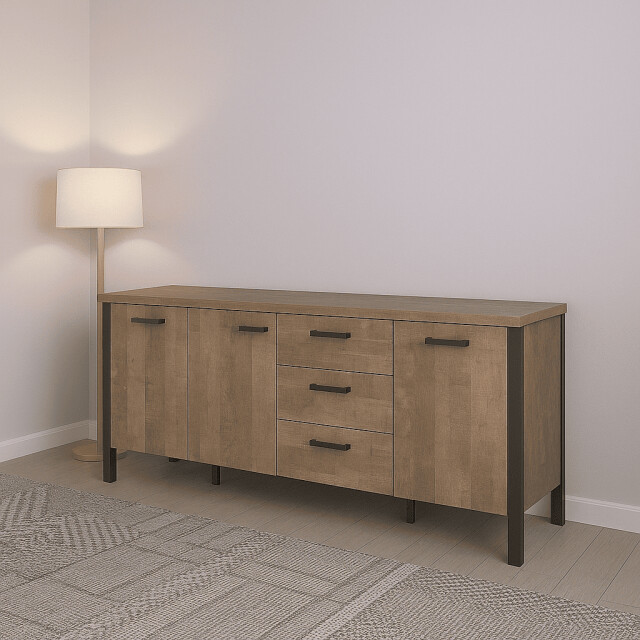 CaliCosy Laag dressoir met 3 deuren en 3 lades l214 cm emile 3042533 large