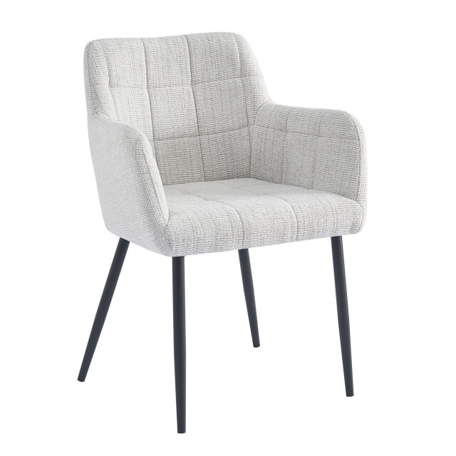 Livingfurn eetkamerstoel bronco greige stof set van 2 2936307 large