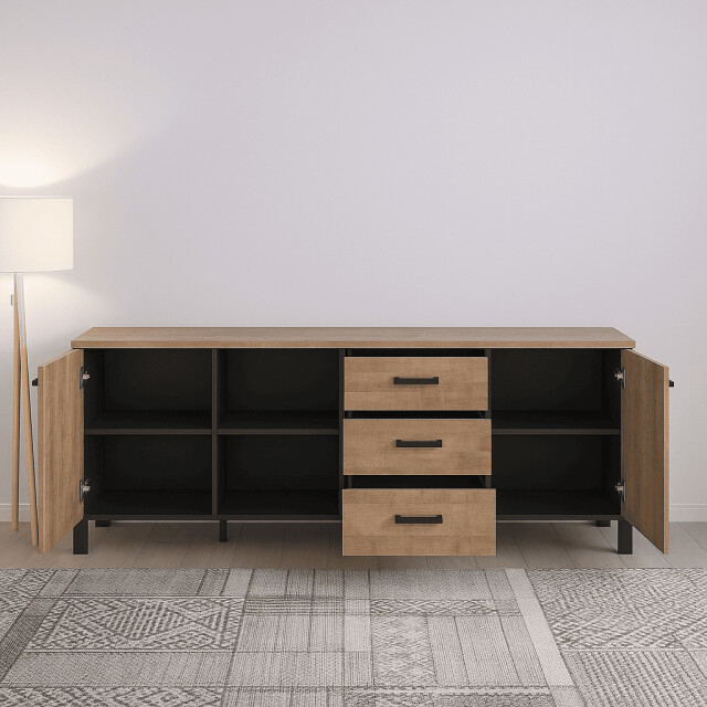 CaliCosy Laag dressoir met 3 deuren en 3 lades l214 cm emile 3042533 large