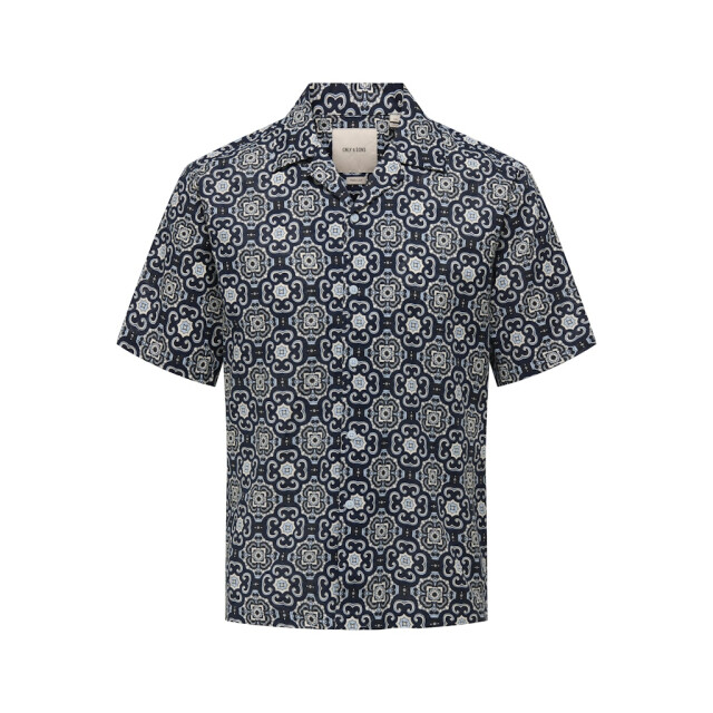 Only & Sons onscaiden reg fit aop shirt 22032833 cerulean 05631.240.0125 large