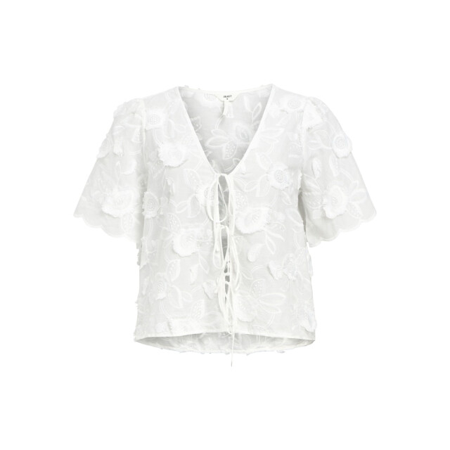 Object objmini re s/s v-neck top 139 23047079 white 06613.100.0267 large