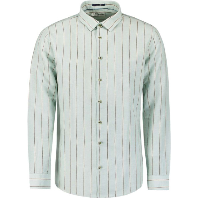 No Excess Shirt vertical stripes with linen ice 27430205-151 large