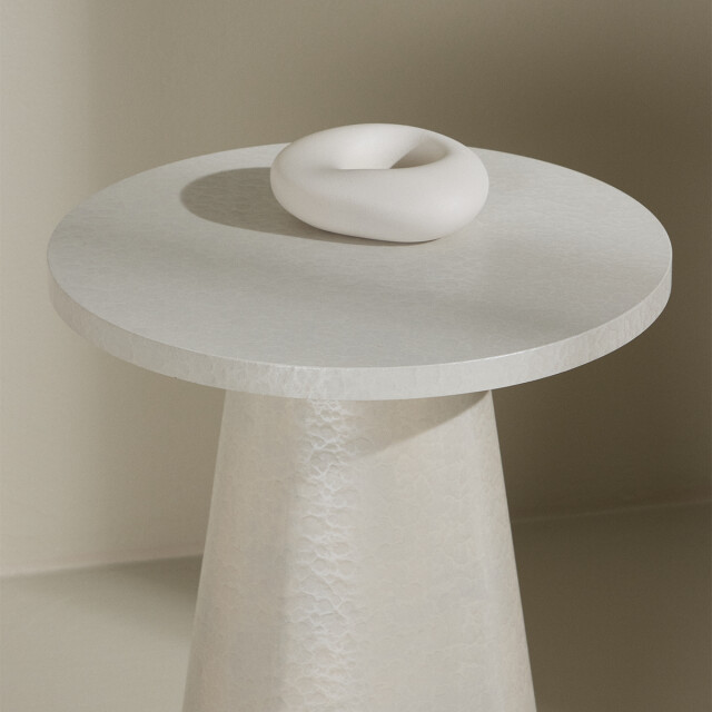 Nest living Lexi houten bijzettafel glanzend Ø 35 cm 3195762 large