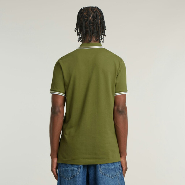 G-Star dunda slim stripe polo d17127-5864 g985 mayfly 05311.340.0018 large
