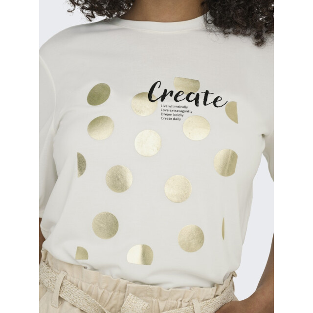 Only onlfree life s/s create top box jrs 15349921 cloud dancer 06011.198.0094 large