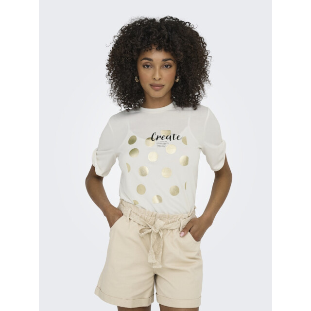 Only onlfree life s/s create top box jrs 15349921 cloud dancer 06011.198.0094 large