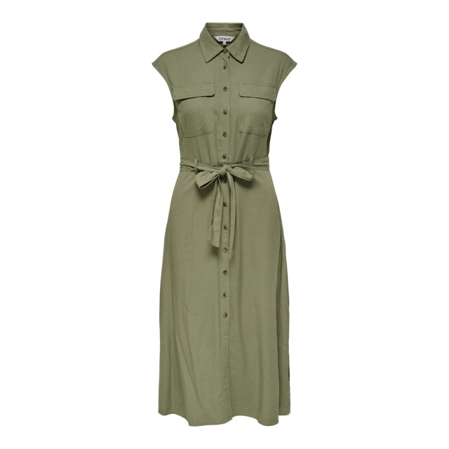 Only onllima s/l linen bl long belt dres 15348677 mermaid 06313.315.0022 large