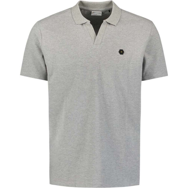 No Excess Polo v melange grey melange 27390262-102 large