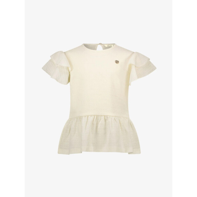 Le Chic Meisjes t-shirt neline summer crochet peplum C502-5401-012 large
