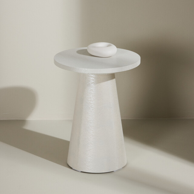 Nest living Lexi houten bijzettafel glanzend Ø 35 cm 3195762 large