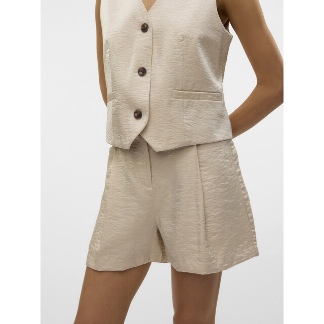 Vero Moda vmliana mw shiny shorts 10328649 oatmeal 06902.190.0002 large