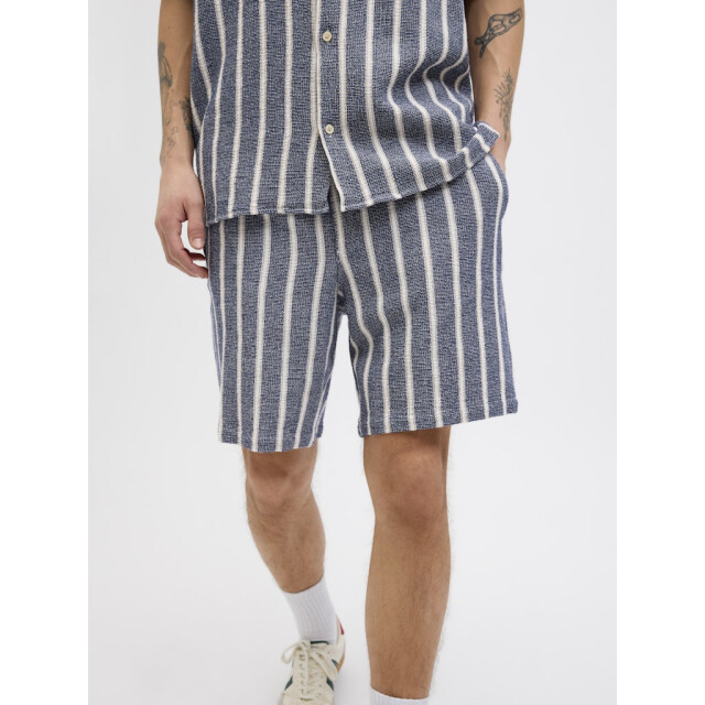 Jack & Jones jpstjaiden coba stripe jog short sr 12274413 ocean cavern 05414.240.0008 large