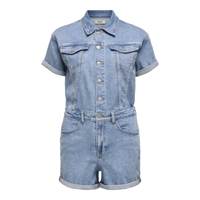Only onlcastel s/s dnm playsuit azg 15344704 light blue denim 06357.260.0027 large