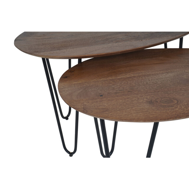 Home67 Salontafel fabio mangohout set van 2 3195663 large