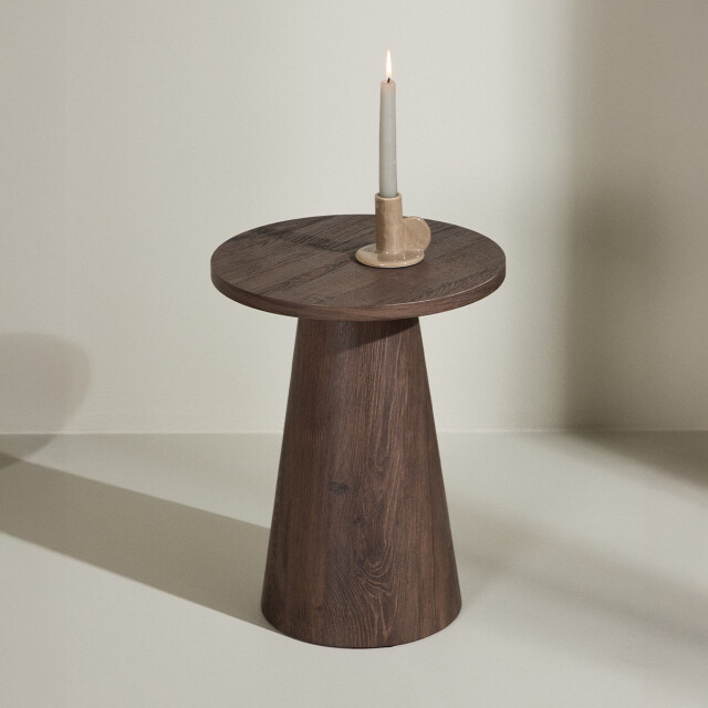 Nest living Lexi houten bijzettafel donker Ø 35 cm 3195763 large