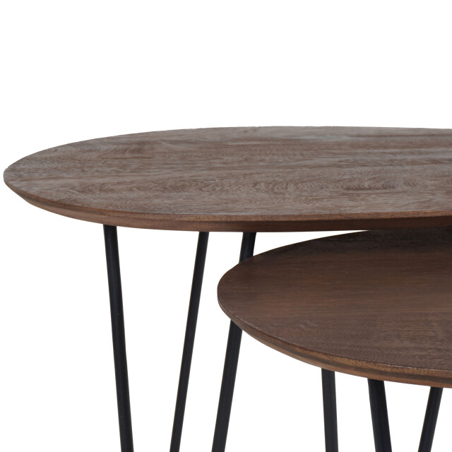 Home67 Salontafel fabio espresso mangohout set van 2 3195664 large