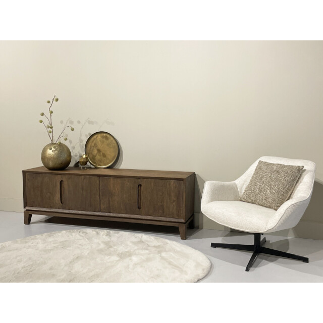 Livingfurn tv meubel cortez 170x55x40 cm mangohout 2936311 large