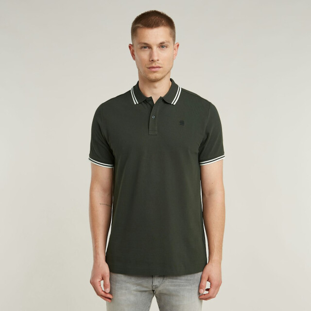 G-Star dunda slim stripe polo d17127-5864 995 asfalt 05311.970.0004 large