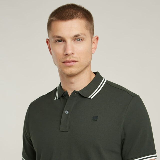 G-Star dunda slim stripe polo d17127-5864 995 asfalt 05311.970.0004 large