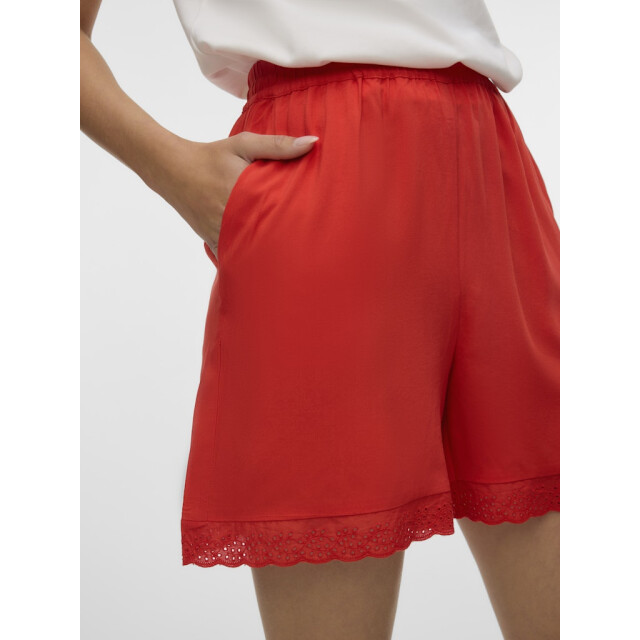 Vero Moda vmeasy joy hw lace shorts wvn ga 10328819 fiery red 06902.640.0094 large