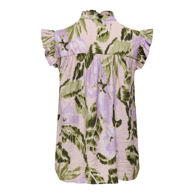 Jacqueline de Yong billy s/l frill top wvn 15350717 salsa rosa 06010.615.0009 large