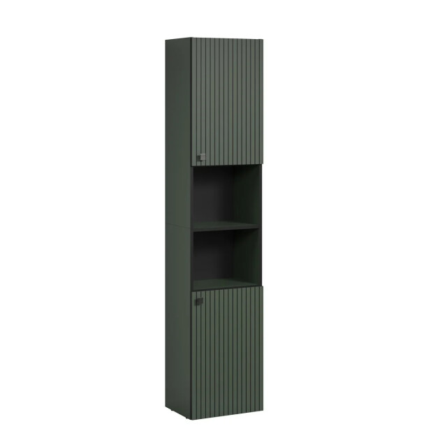 CaliCosy Geribbelde badkamerkolom met 2 deuren en 2 open vakken h186 cm purebliss 3042522 large