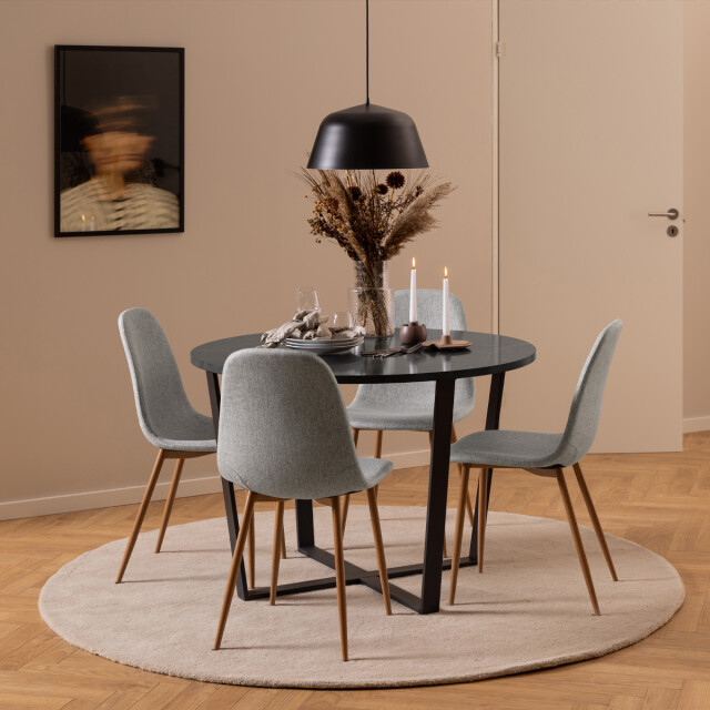 Lisomme Brynn ronde eettafel marmerlook Ø 110 cm 2028695 large