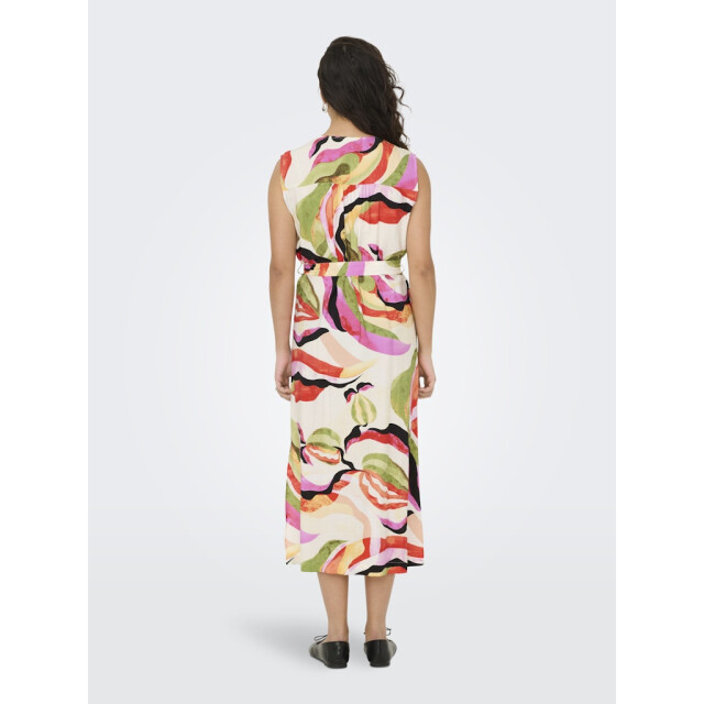 Jacqueline de Yong lumi s/s midi shirt dress wvn 15351621 cloud dancer 06311.198.0006 large