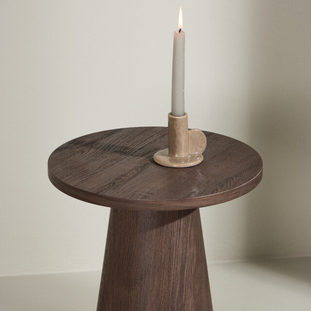 Nest living Lexi houten bijzettafel donker Ø 35 cm 3195763 large